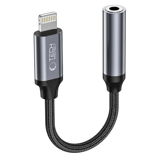 Audio Adapter Lightning - 3.5mm Tech-Protect Ultraboost, Crni