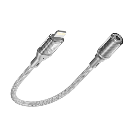Audio adapter Lightning - 3.5mm BWOO BZ66, Siva