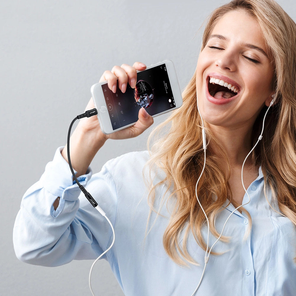 Audio Adapter Lightning - 3.5mm Acefast C1-05, Crni