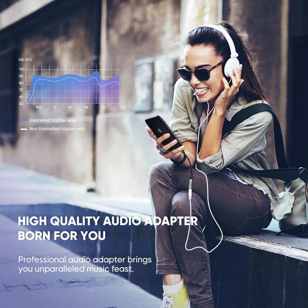 Audio Adapter Lightning - 3.5mm UGREEN US211 (30756), Crni