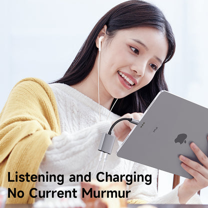 Audio Adapter Lightning - Lightning / 3.5mm McDodo CA-5540 Wales, Sivi