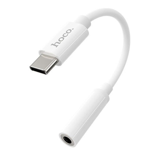 Audio adapter USB-C - 3.5mm HOCO LS30, Bela
