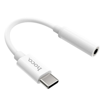 Audio adapter USB-C - 3.5mm HOCO LS30, Bela