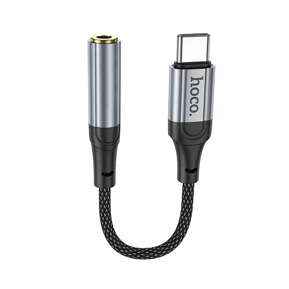 Audio Adapter USB-C - 3.5mm HOCO LS36, Sivi