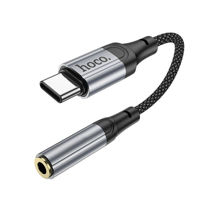 Audio Adapter USB-C - 3.5mm HOCO LS36, Sivi
