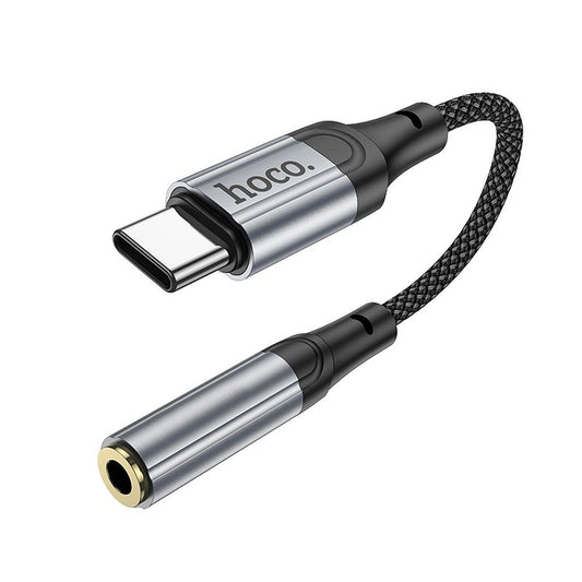 Audio Adapter USB-C - 3.5mm HOCO LS36, Sivi