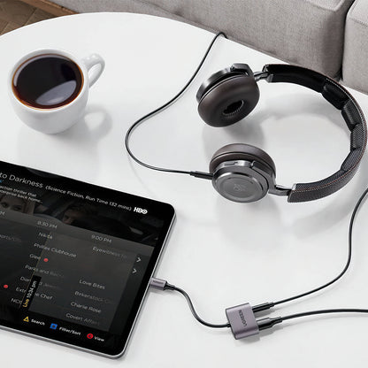 Audio Adapter USB-C - 3.5mm / USB-C UGREEN CM231, Sivi