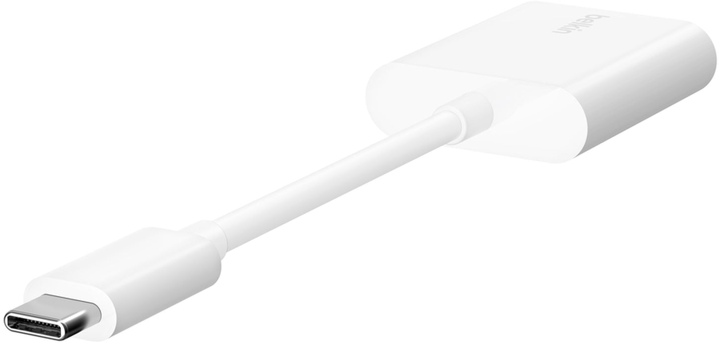 Audio adapter USB-C - USB-C / USB-C Belkin RockStar, Bela F7U081btWH