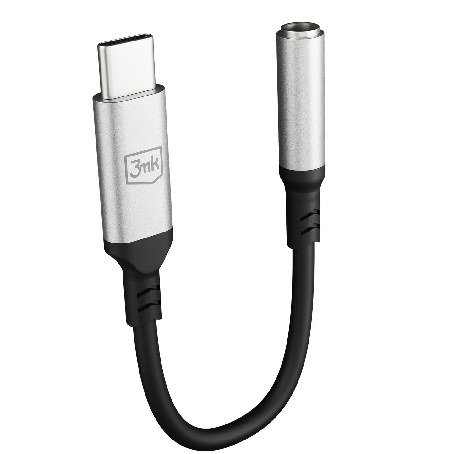 Audio adapter USB-C - 3.5mm 3MK, Srebrni