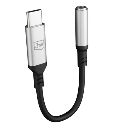 Audio adapter USB-C - 3.5mm 3MK, Srebrni