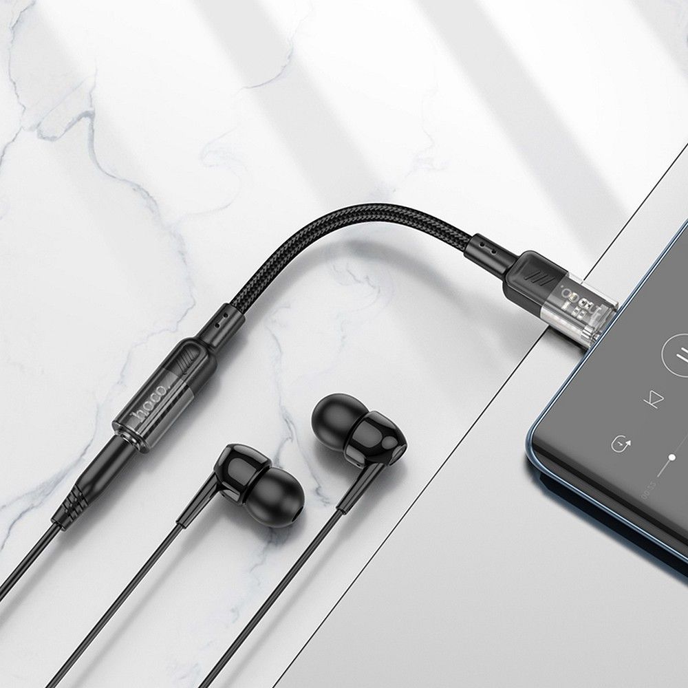 Audio adapter USB-C - 3.5mm HOCO LS37, Crn