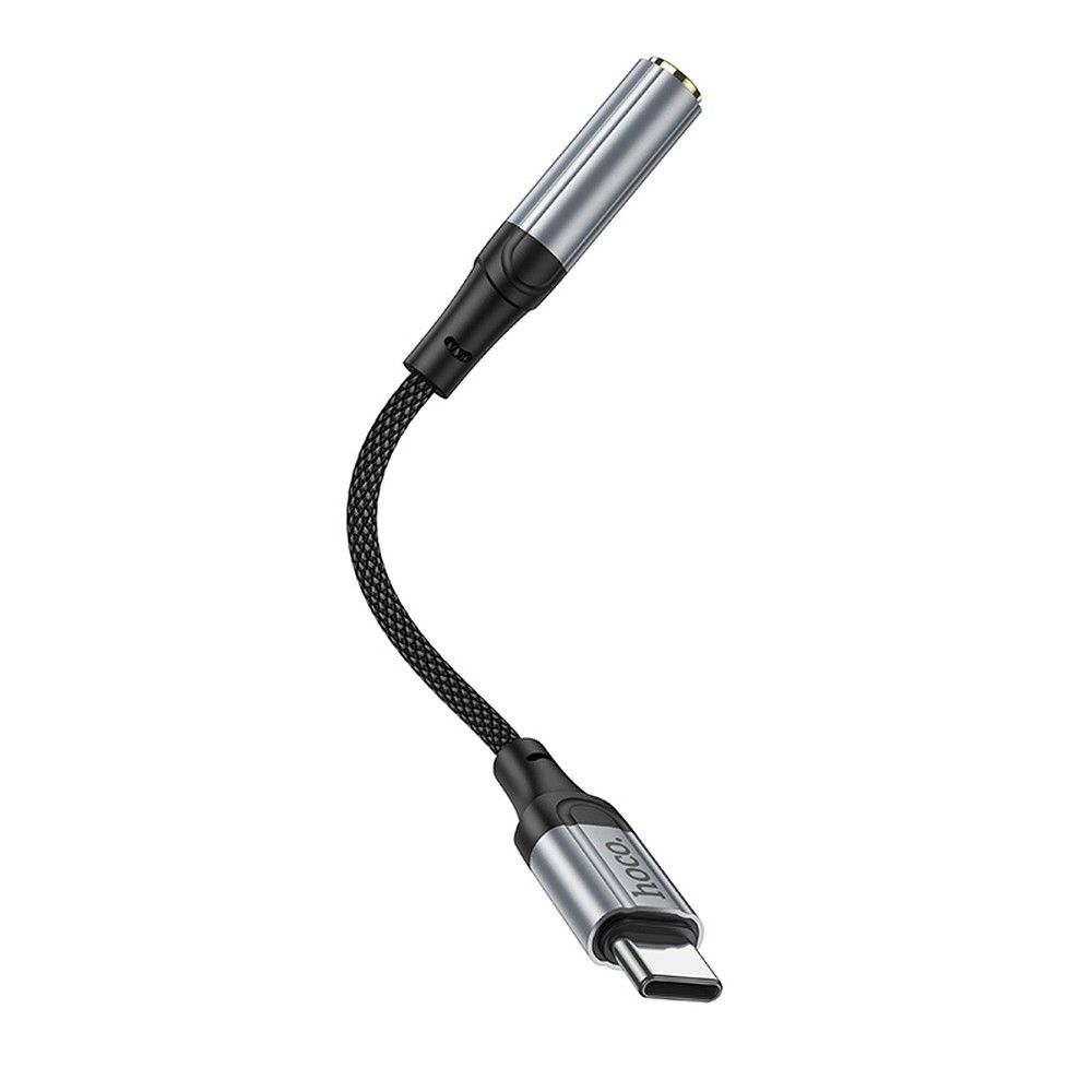 Audio Adapter USB-C - 3.5mm HOCO LS36, Sivi
