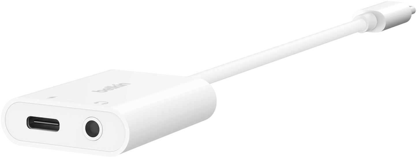 Audio adapter USB-C - 3.5mm / USB-C Belkin RockStar, Crna NPA004btBK