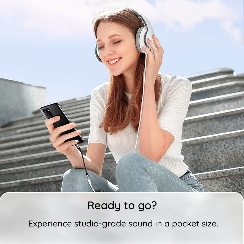 Audio Adapter USB-C - 3.5mm Techsuit AC12 FuseXound, Sivi, Set 2 komada