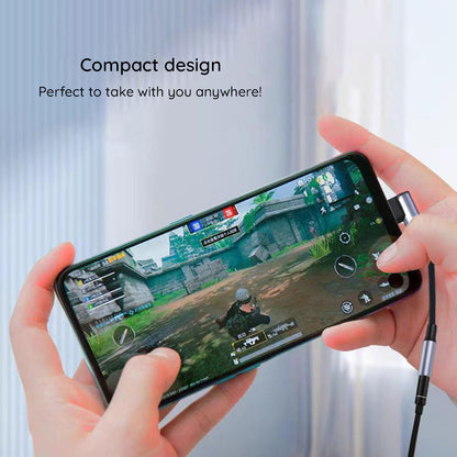 Audio Adapter USB-C - 3.5mm Techsuit AC7 MusicDox, Sivi