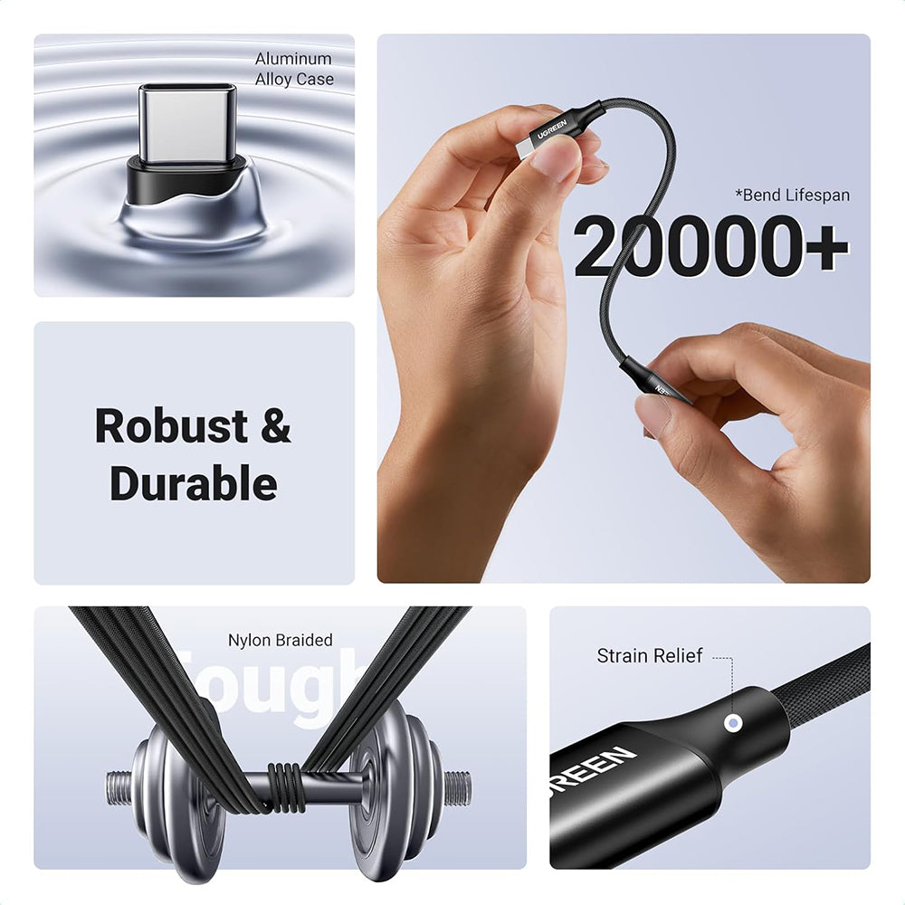 Audio Adapter USB-C - 3.5mm UGREEN AV161, Crni