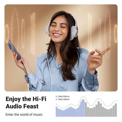 Audio Adapter USB-C - 3.5mm UGREEN AV161, Crni