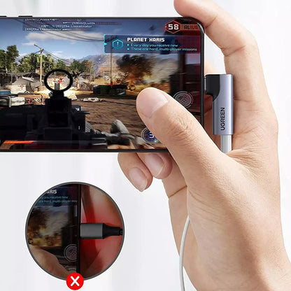 Audio Adapter USB-C - 3.5mm UGREEN CM460 (20194) Ugao, Sivi