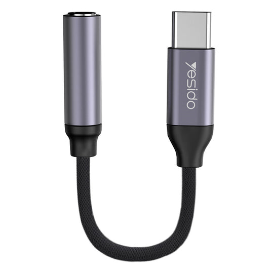 Audio Adapter USB-C - 3.5mm Yesido YAU19, Crni
