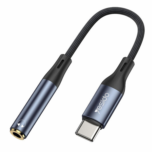 Audio Adapter USB-C - 3.5mm Yesido YAU38, Crni