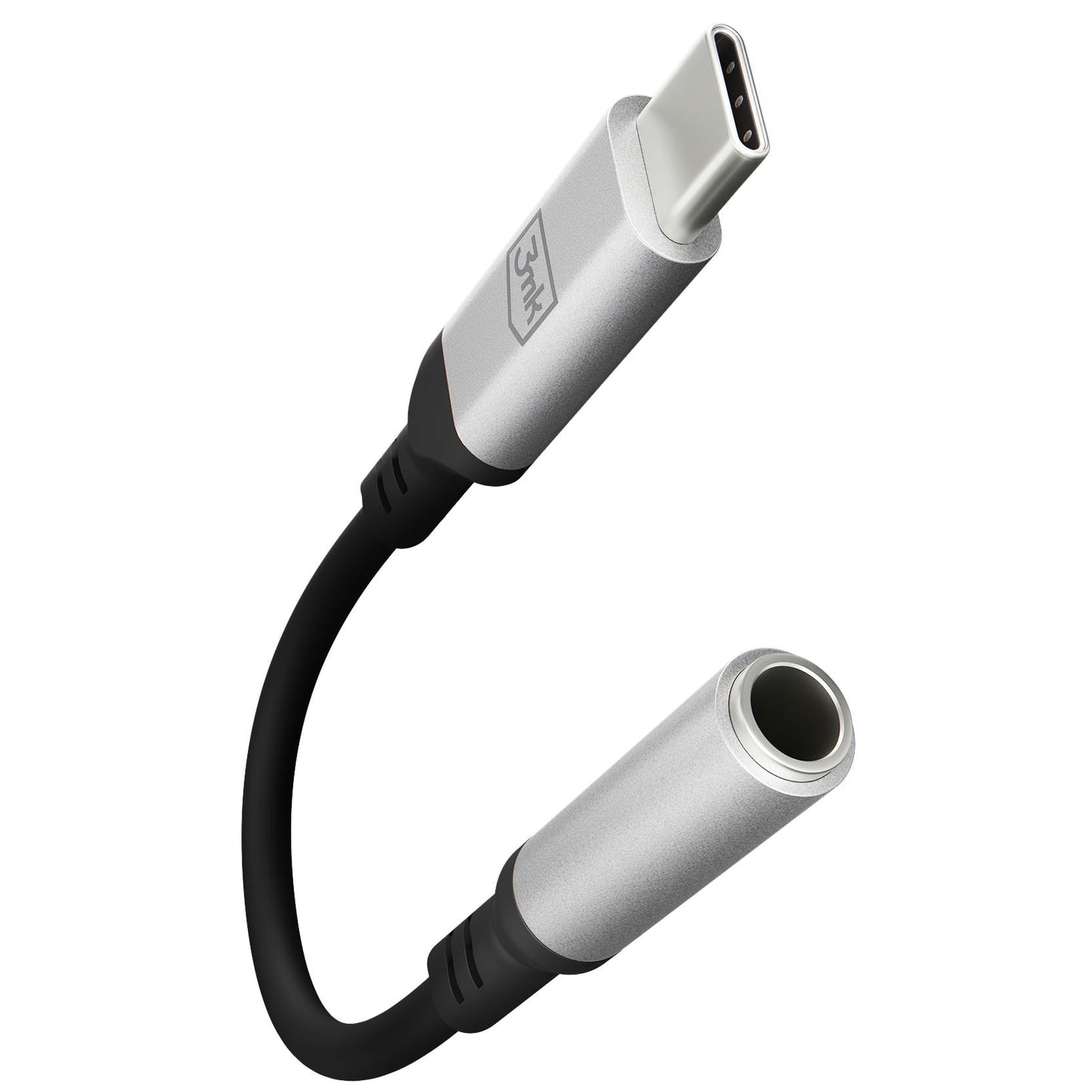 Audio adapter USB-C - 3.5mm 3MK, Srebrni