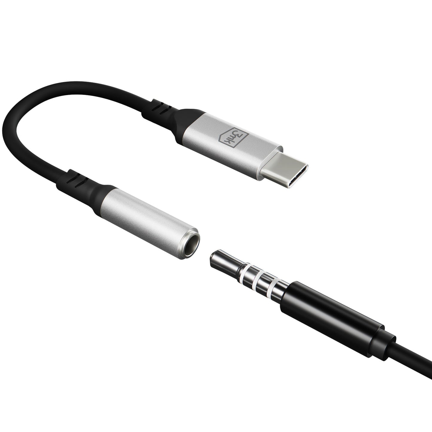 Audio adapter USB-C - 3.5mm 3MK, Srebrni