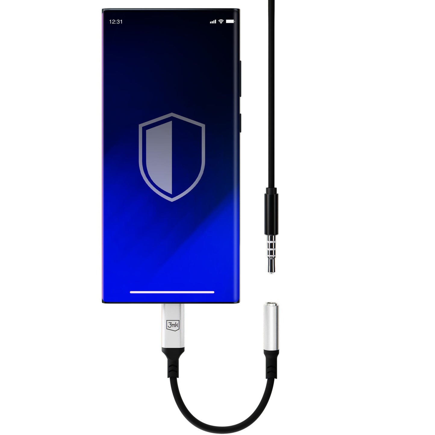 Audio adapter USB-C - 3.5mm 3MK, Srebrni