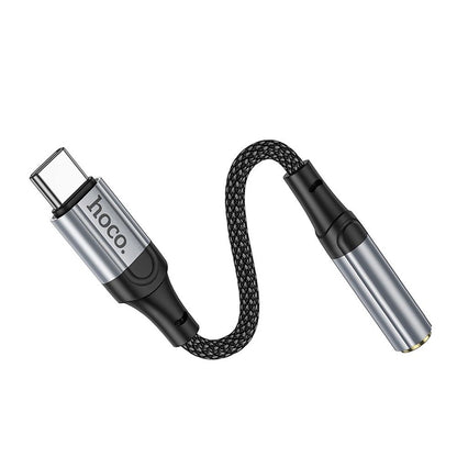 Audio Adapter USB-C - 3.5mm HOCO LS36, Sivi
