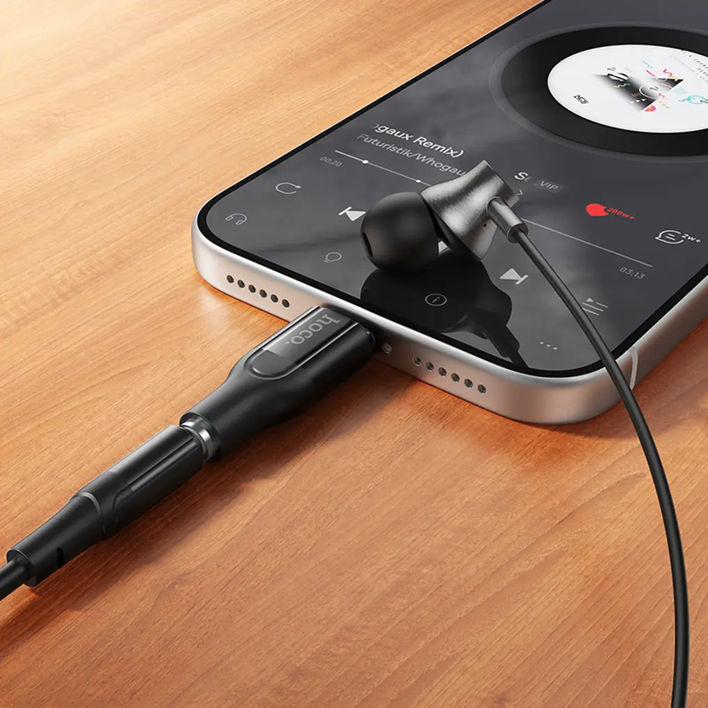 Audio adapter USB-C - 3.5mm HOCO UPA35, Crna