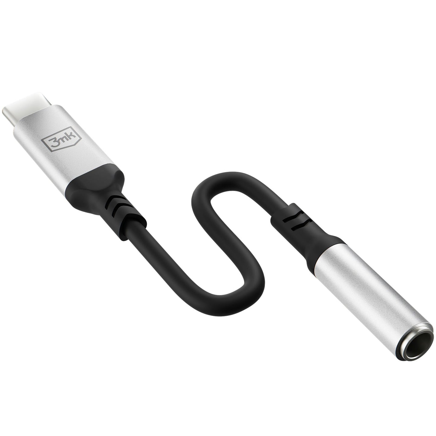 Audio adapter USB-C - 3.5mm 3MK, Srebrni