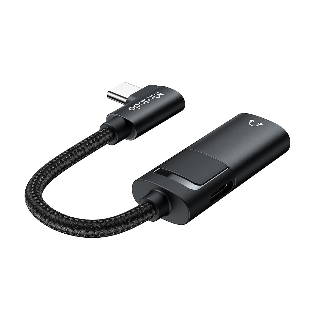 Audio Adapter USB-C - USB-C / 3.5mm McDodo CA-1880, Crni
