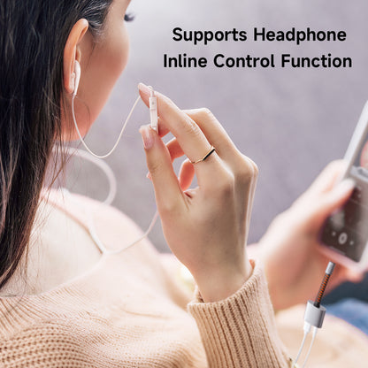 Audio Adapter USB-C - USB-C / 3.5mm McDodo CA-3120, Sivi