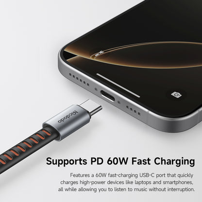 Audio Adapter USB-C - USB-C / USB-C McDodo CA-3370, Sivi