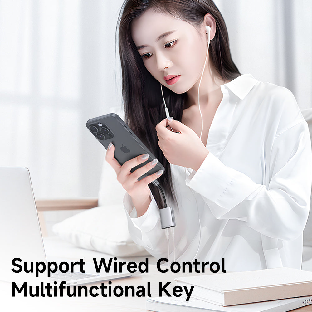 Audio Adapter USB-C - USB-C / USB-C McDodo CA-5570 Wales, Sivi