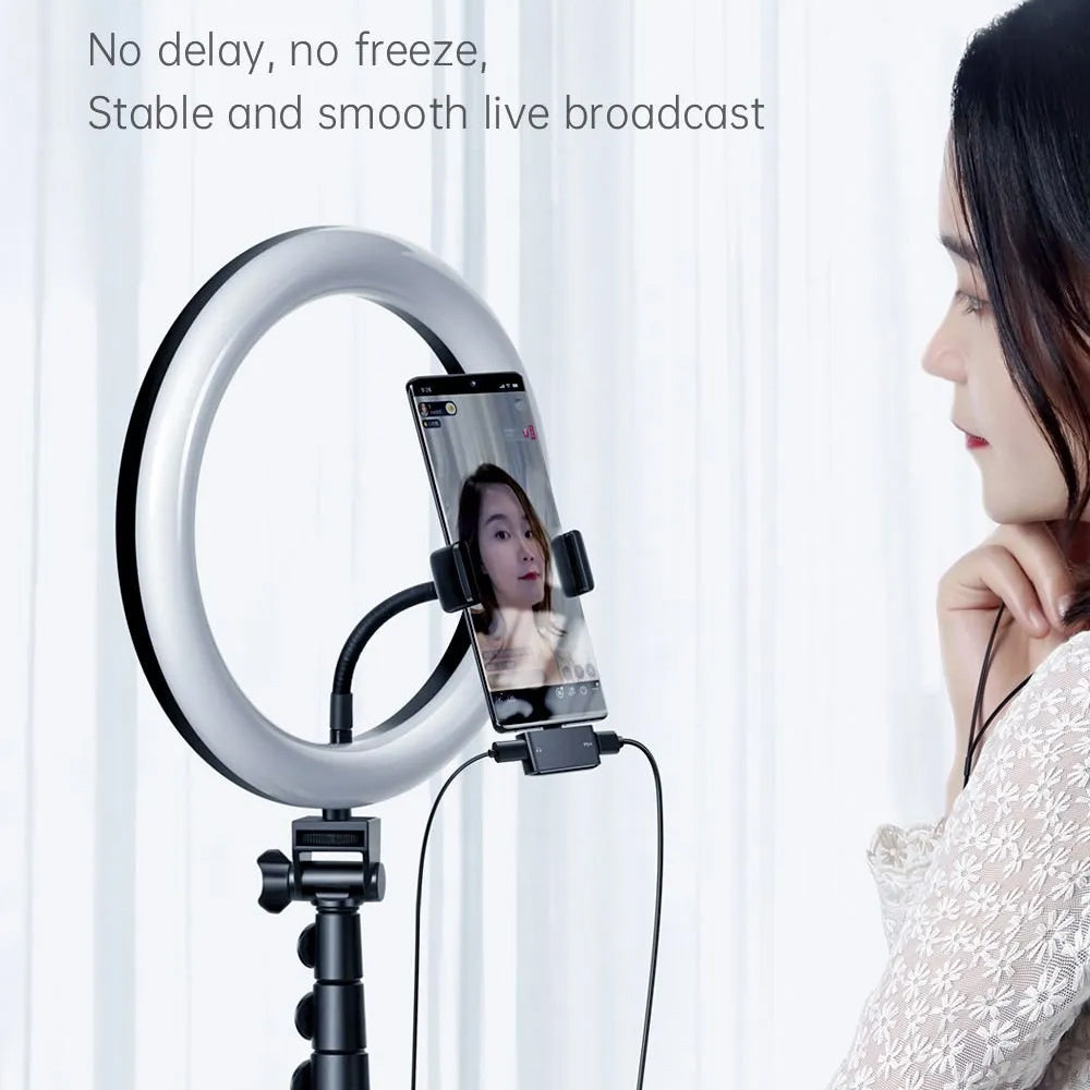 Audio Adapter USB-C - USB-C / USB-C McDodo CA-7670, Crni