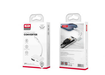 Audio i Video Adapter Lightning - HDMI / Lightning XO Design HUB005, Beli