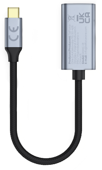 Audio i Video Adapter USB-C - HDMI MaXlife MXHC-01, Sivi