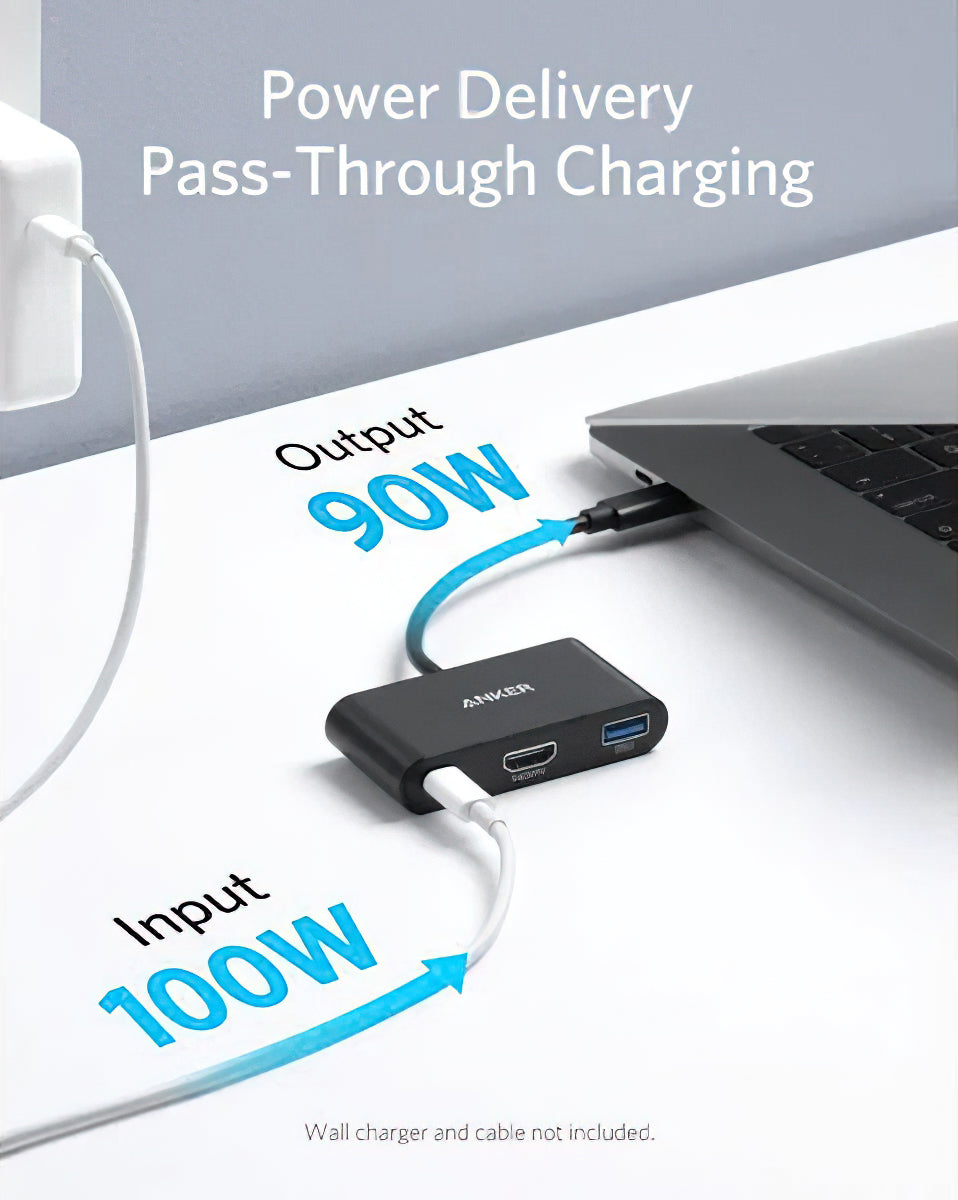 Audio i Video Adapter USB-C - USB-C / HDMI / USB-A Anker PowerExpand, Crni A8339HA1