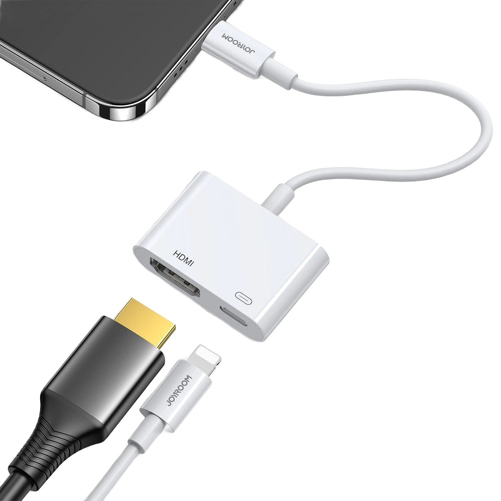 Audio i Video Adapter Lightning - HDMI / Lightning Joyroom S-H141, Beli