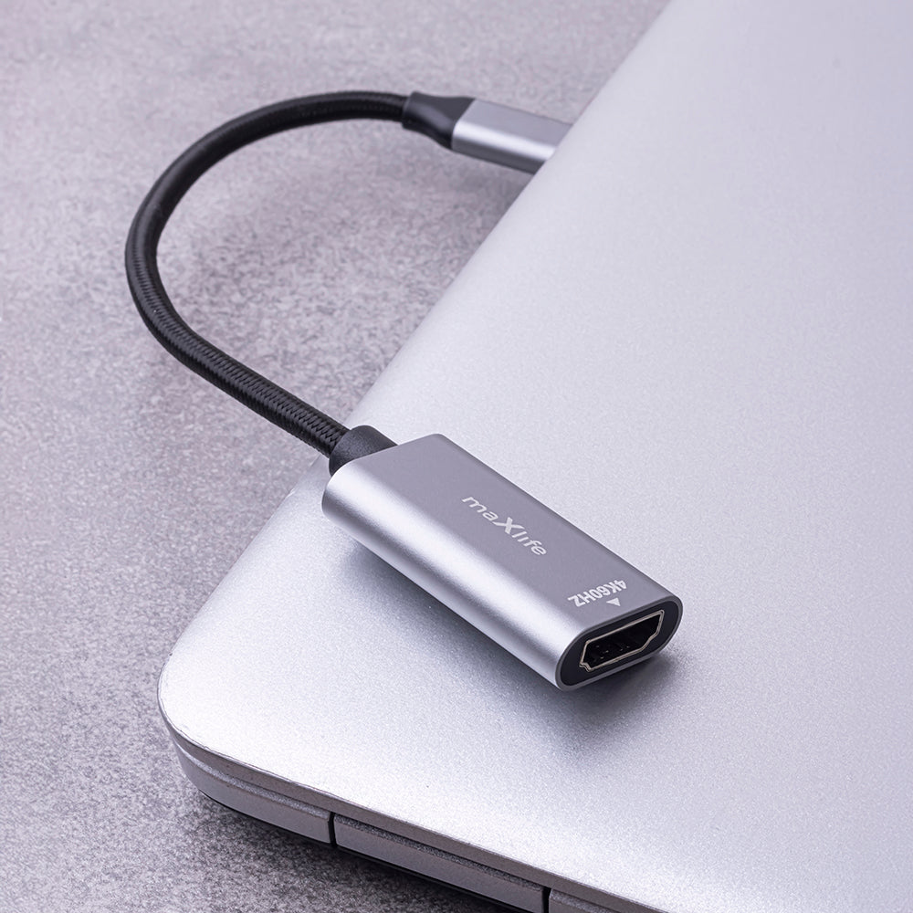 Audio i Video Adapter USB-C - HDMI MaXlife MXHC-01, Sivi