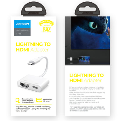 Audio i Video Adapter Lightning - HDMI / Lightning Joyroom S-H141, Beli