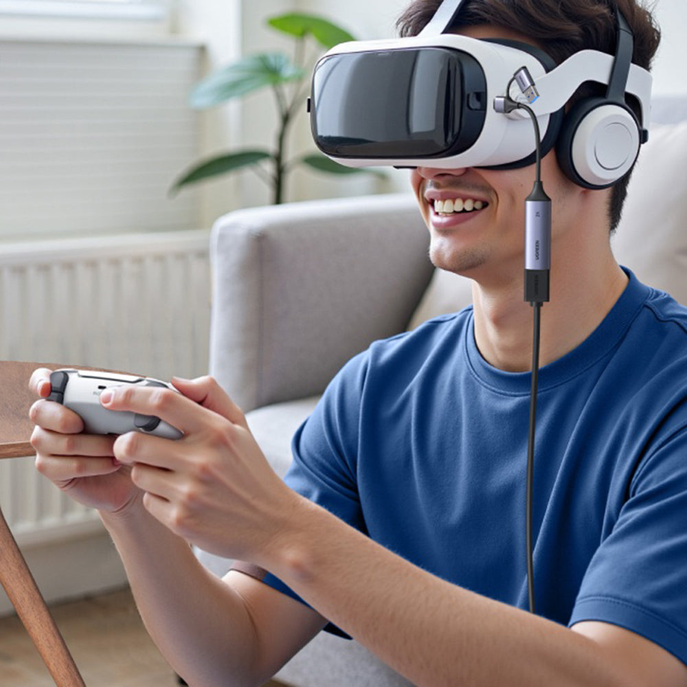 Audio i Video Adapter USB-A / USB-C - HDMI UGREEN CM629 (15389), Sivi