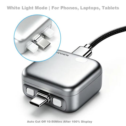 Auto Adapter Disconnect USB-C Forward KH-51 za Napajanje sa Automatskim Isključivanjem i Zaštitom Baterije, Srebrni