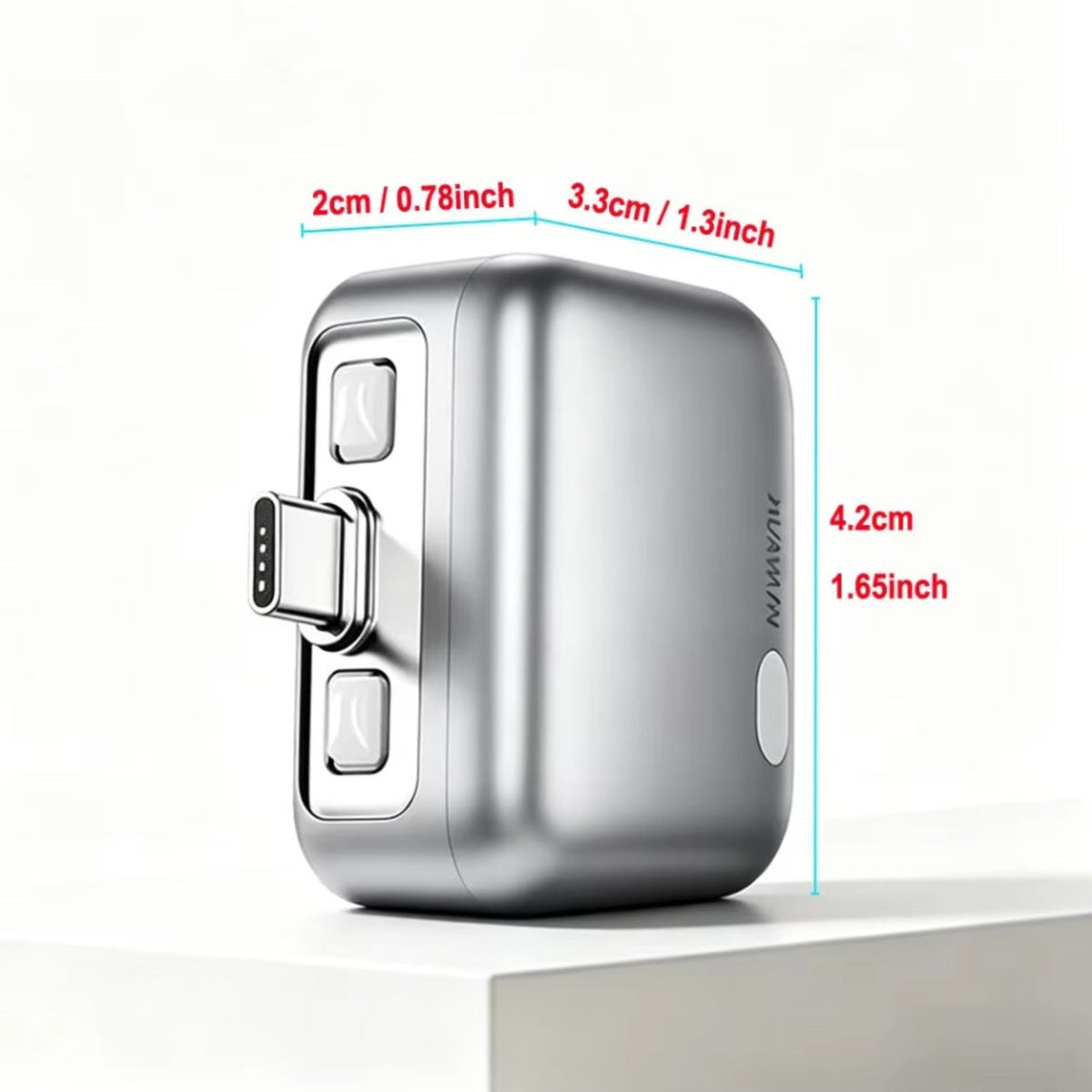Auto Adapter Disconnect USB-C Forward KH-51 za Napajanje sa Automatskim Isključivanjem i Zaštitom Baterije, Srebrni