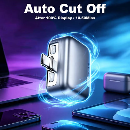 Auto Adapter Disconnect USB-C Forward KH-51 za Napajanje sa Automatskim Isključivanjem i Zaštitom Baterije, Srebrni