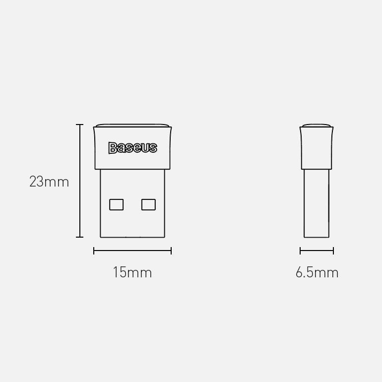 Bluetooth USB adapter Baseus BA04, Crni ZJBA000001