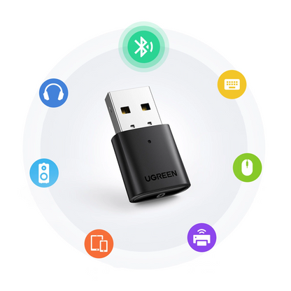 USB Bluetooth adapter UGREEN CM390 (80889) Nova verzija, Crna
