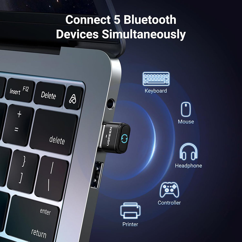 Bluetooth USB adapter UGREEN BT301, Crni