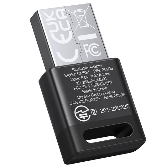 Bluetooth USB adapter UGREEN CM591 (35995), Crn