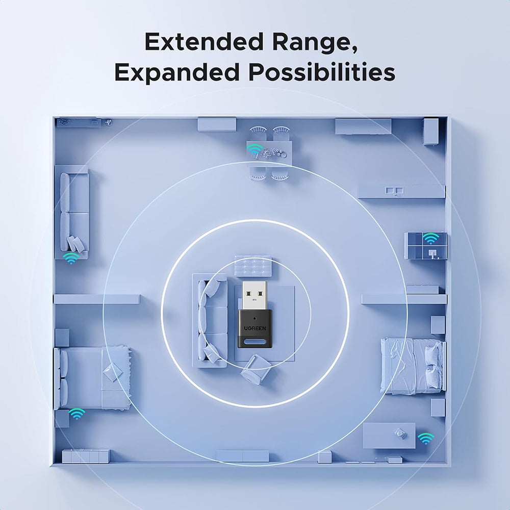 Bluetooth USB adapter UGREEN CM748 (45134), Crn
